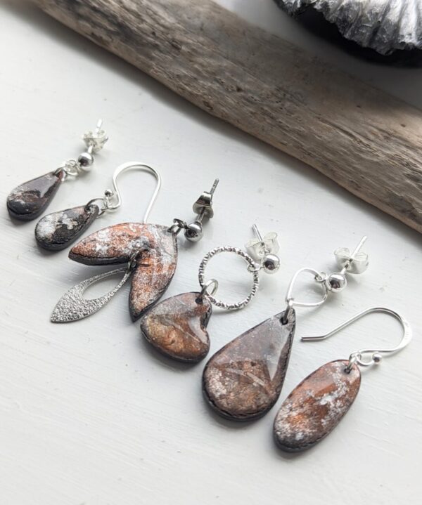 Rust Earring Collection - stunning simple and stylish neutral rusty coloured earrings which are perfect for every day wear