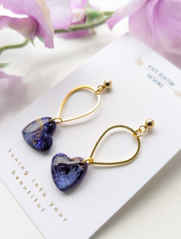 Purple crystal effect Earring Collection - Image 8