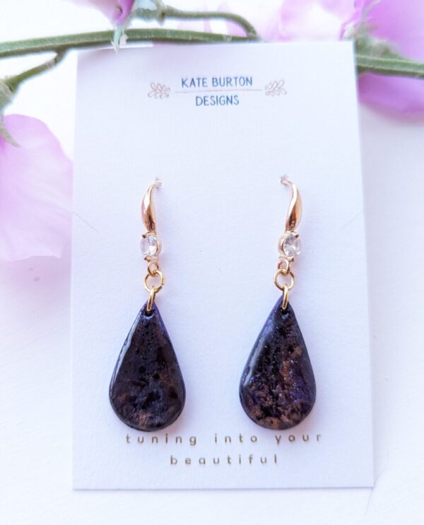 Purple crystal effect Earring Collection - Image 5