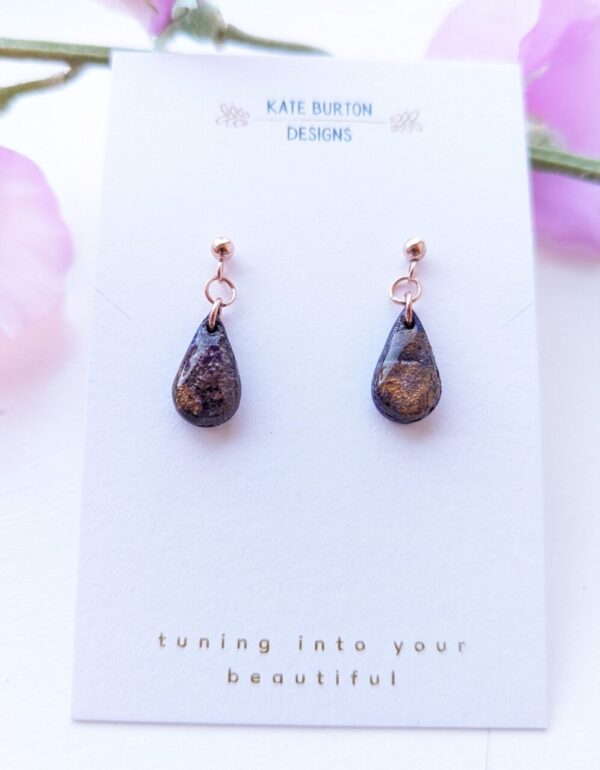 Purple crystal effect Earring Collection - Image 4