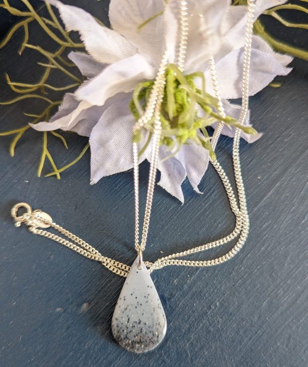Blue Yonder Teardrop Necklace - sterling silver Necklace - Image 2