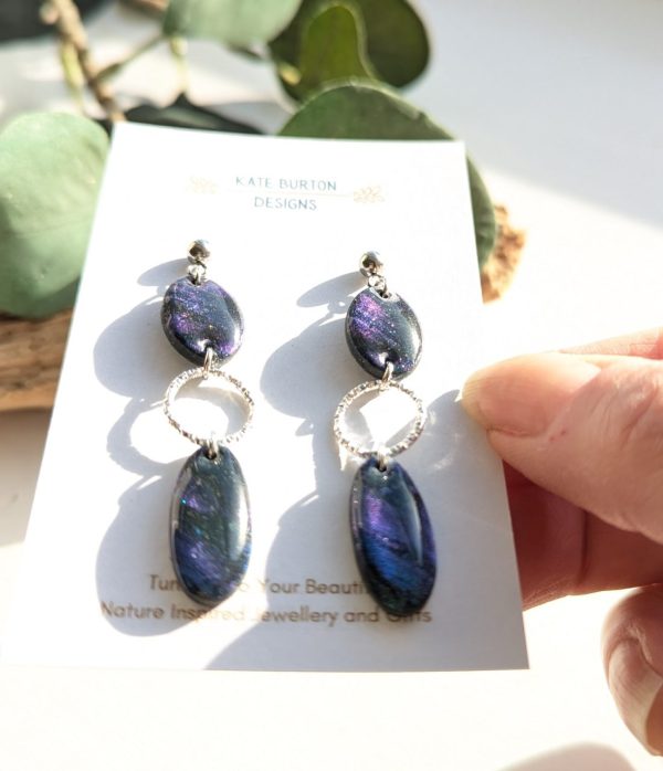 Midnight Christmas Statement Earrings - Image 3