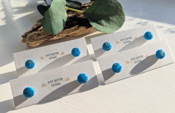 Turquoise Marble Earrings - Image 5