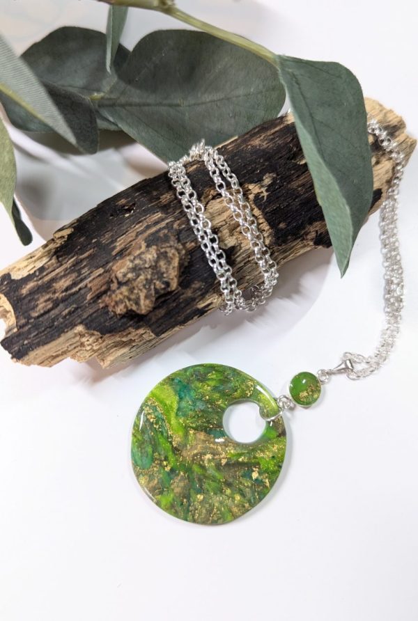 Marble Green Statement Necklace - Image 4