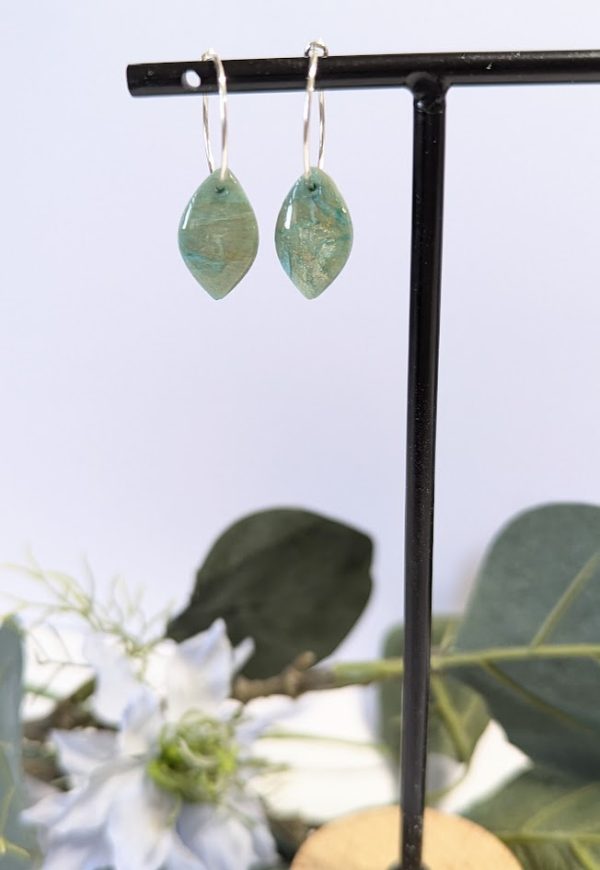 Sea Marble Earring collection sterling silver - Image 2