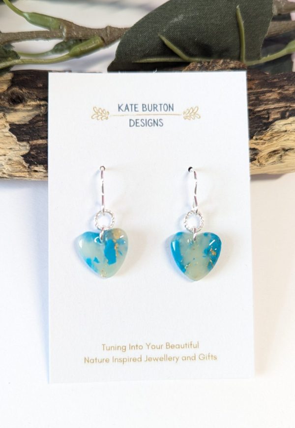 Turquoise Marble Earring collection sterling silver - Image 10