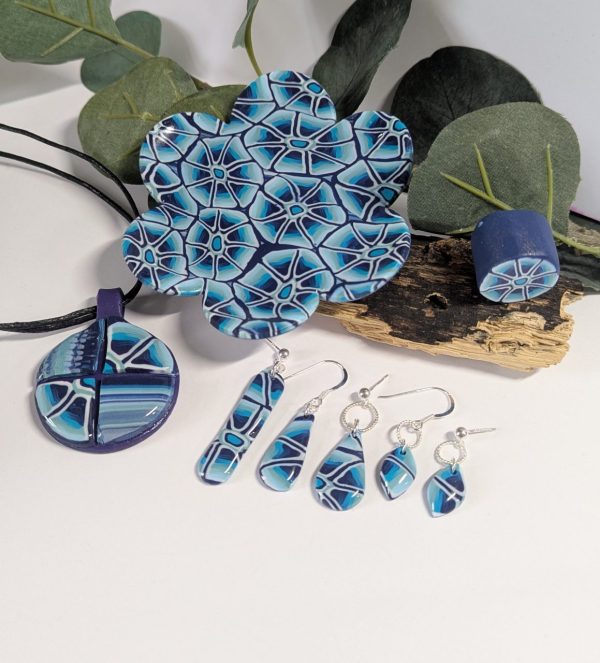 Blue Flowers Trinket Dish - Image 4