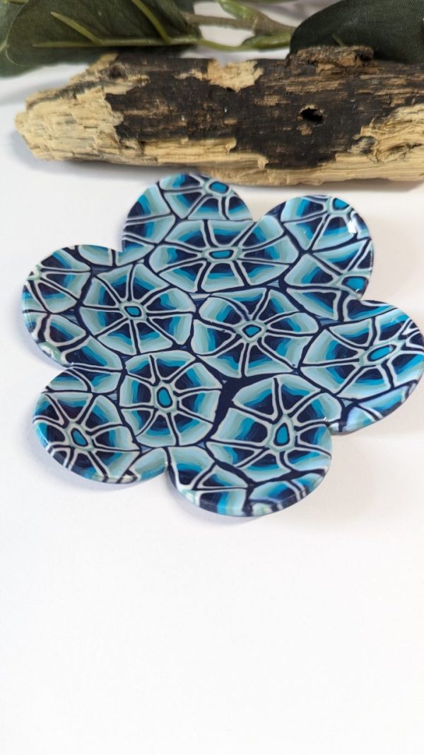 Blue Flowers Trinket Dish - Image 2