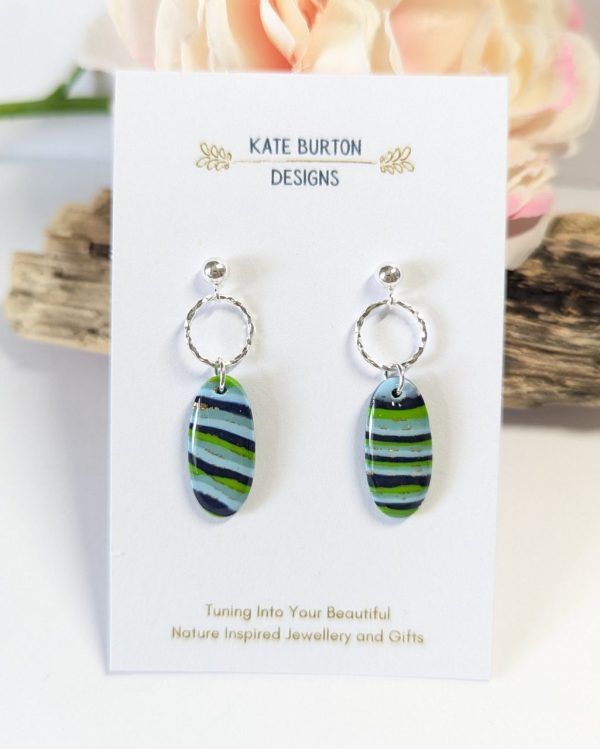 Stripes Sterling Silver Earring Collection - Image 8