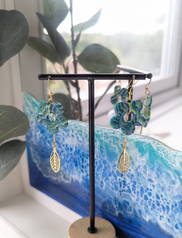Coastal Escapes Dangly Earrings range - perfect coastal colours dangly earrings in various