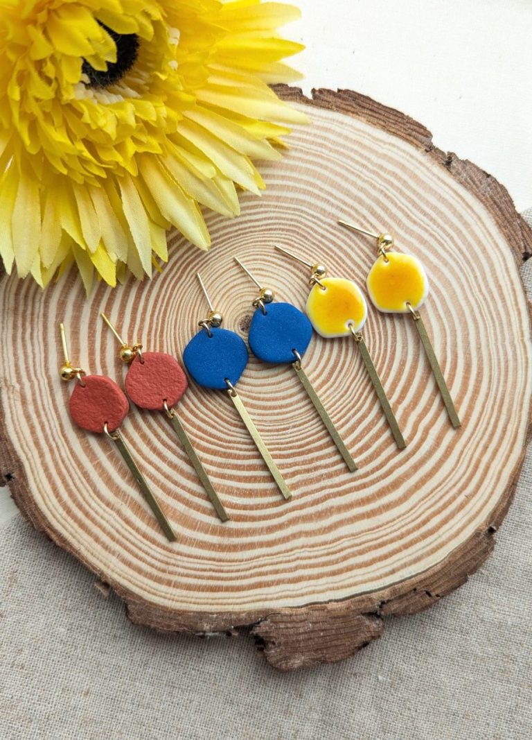 Maria Earrings - Bright, bold Summer long dangly earrings to compliment the Amalficore trends