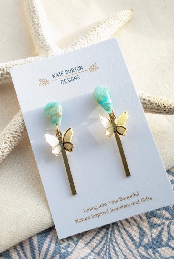 Mint Marble Earrings - Image 5