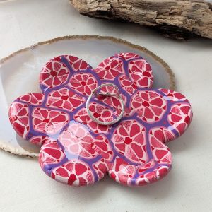 Pink Floral Trinket dish