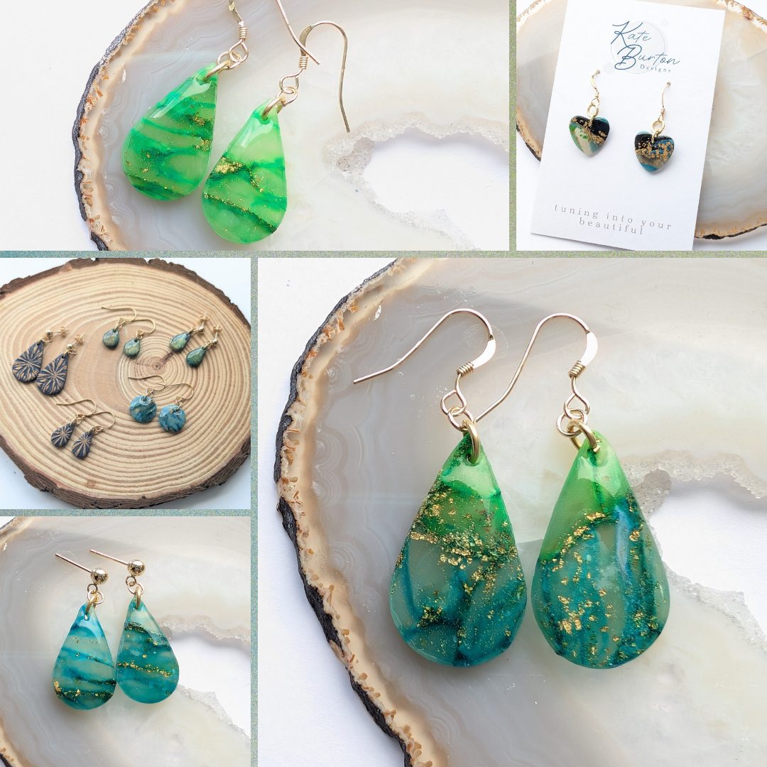 The Gold filled Collection - Selection of various styled earrings with fold filled hooks or studs